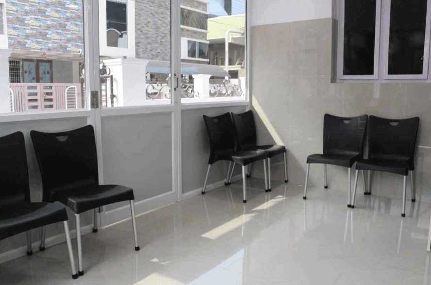 Comfort-focused treatment room interior