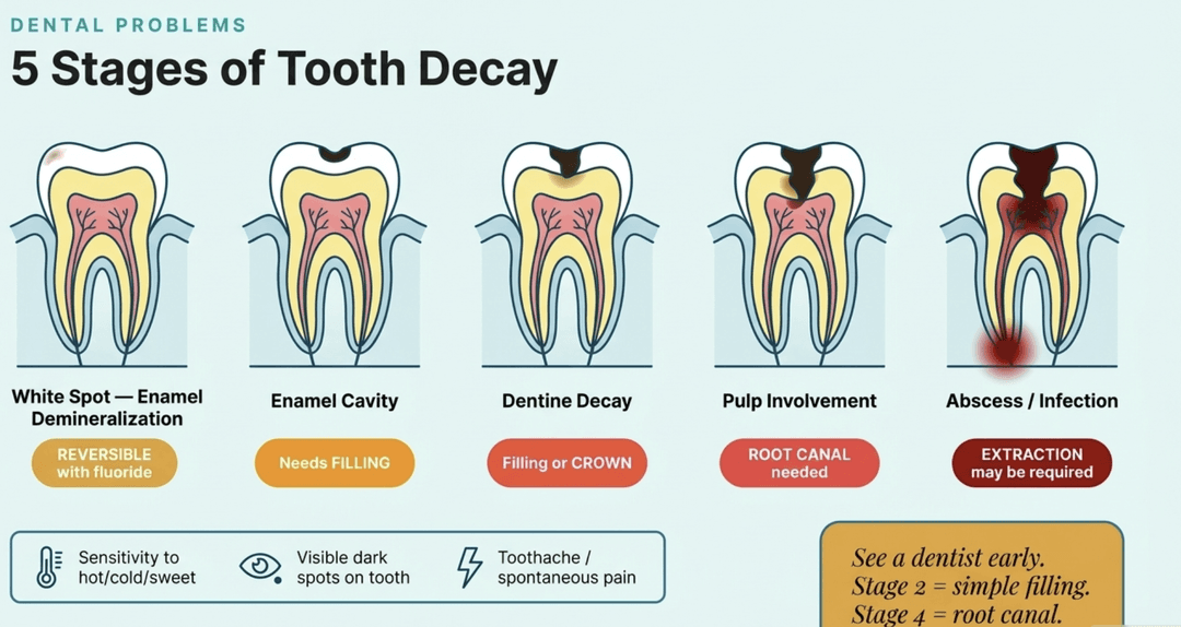 Tooth decay infographic