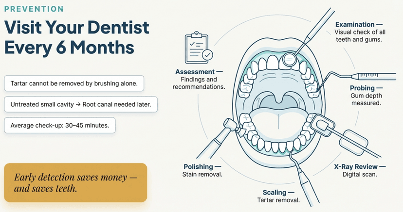 Infographic: Visit your dentist every 6 months